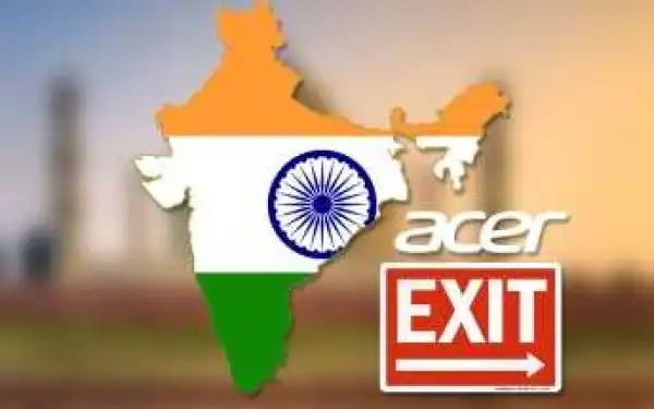 Acer ceases smartphone sales in India